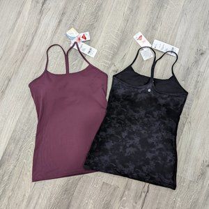TWO CRZ Yoga tank tops with racerbacks, NEW with tags